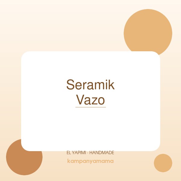 Seramik Vazo - Pastel Pembe